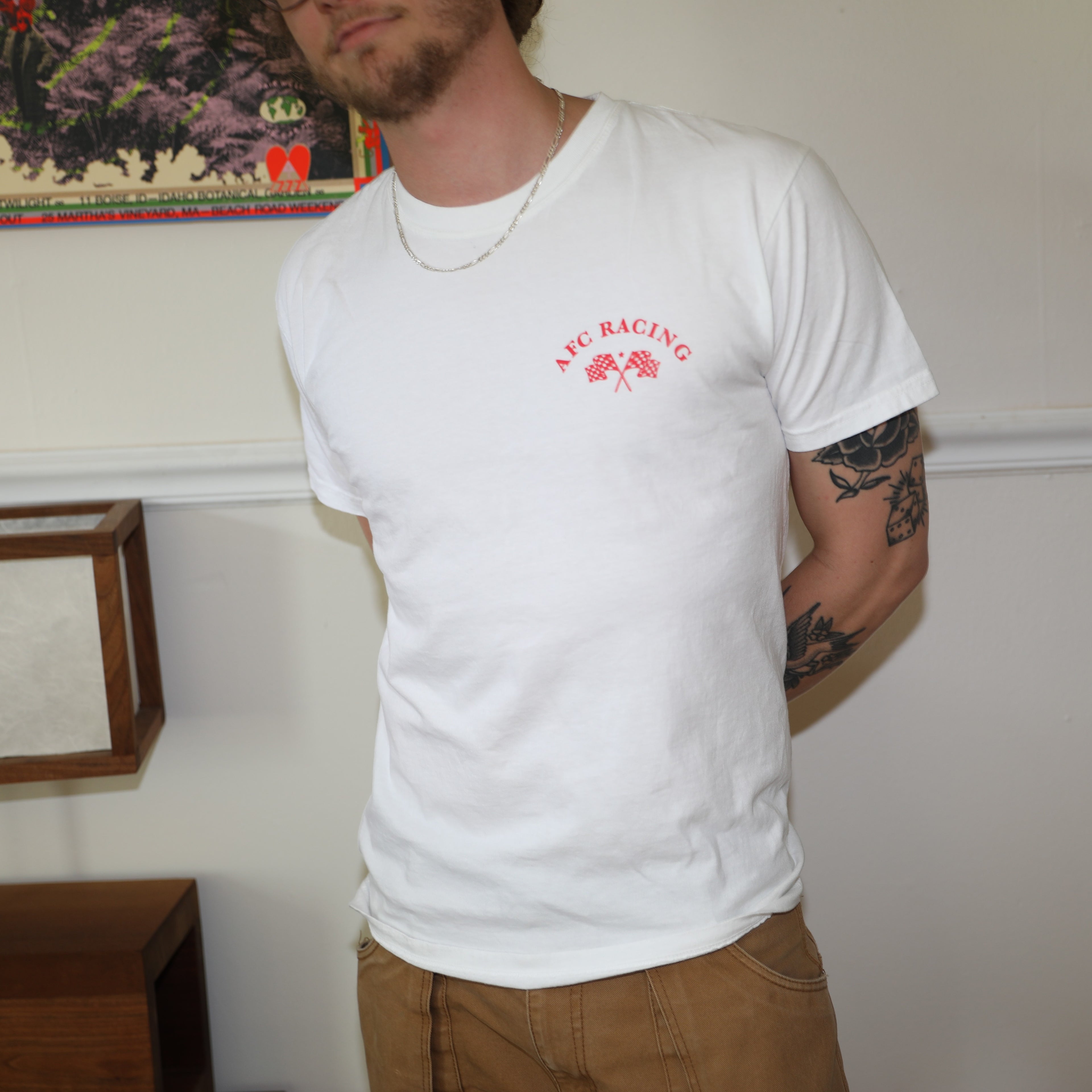 Arts Fishing Club Racing Tee - White