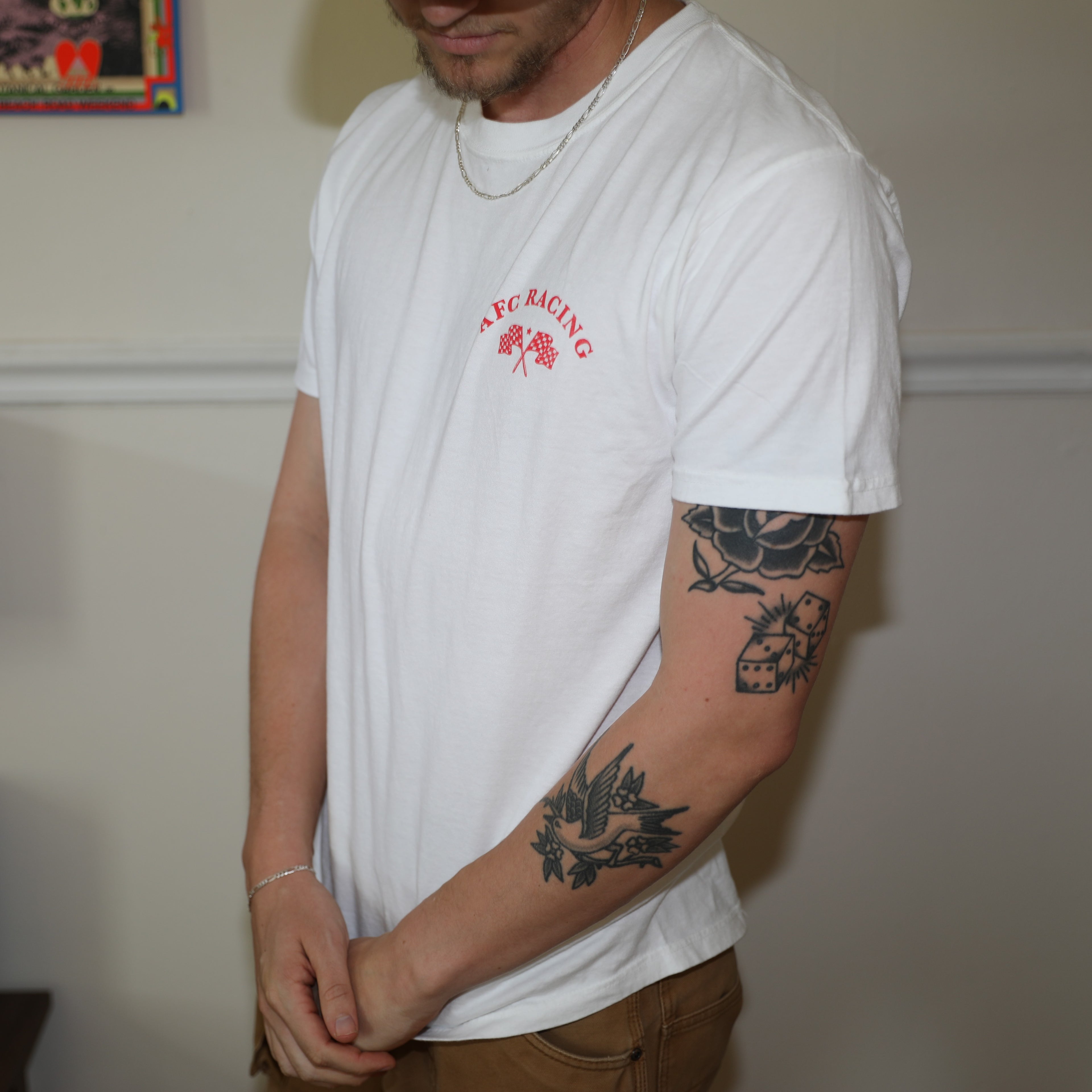 Arts Fishing Club Racing Tee - White