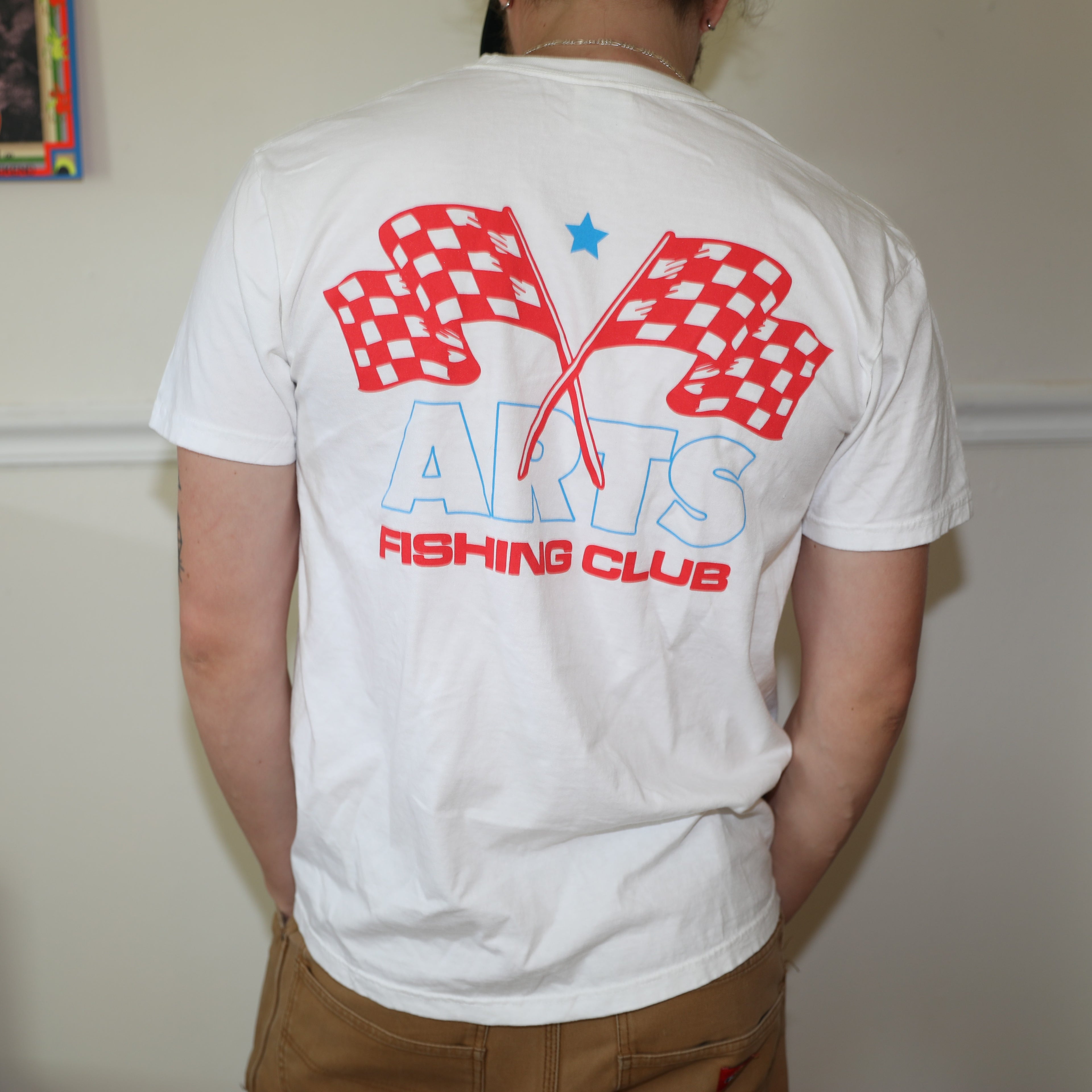 Arts Fishing Club Racing Tee - White