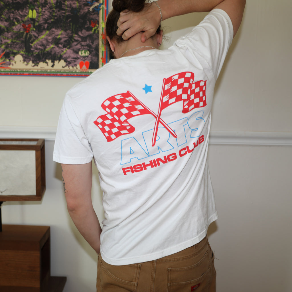 Arts Fishing Club Racing Tee - White