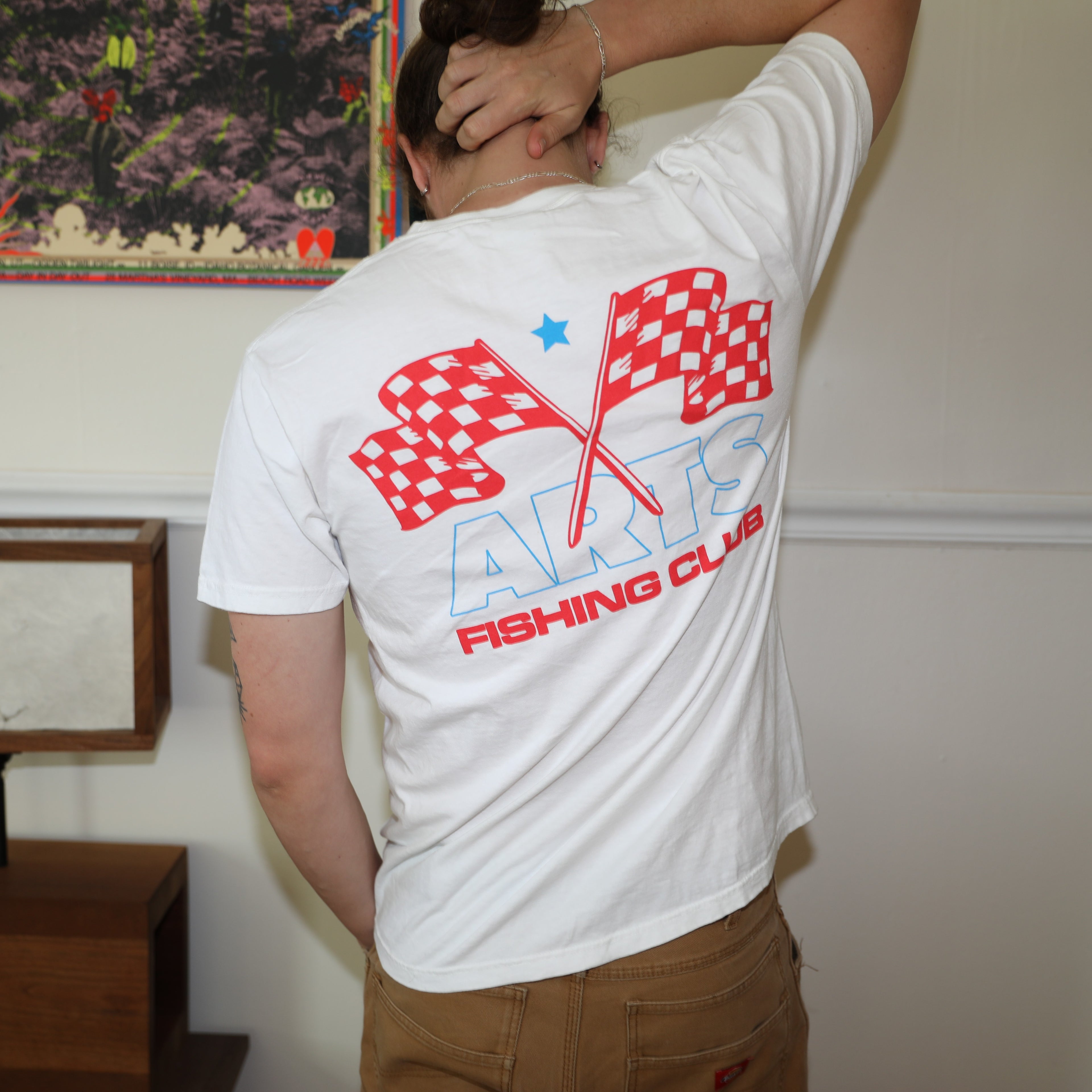Arts Fishing Club Racing Tee - White