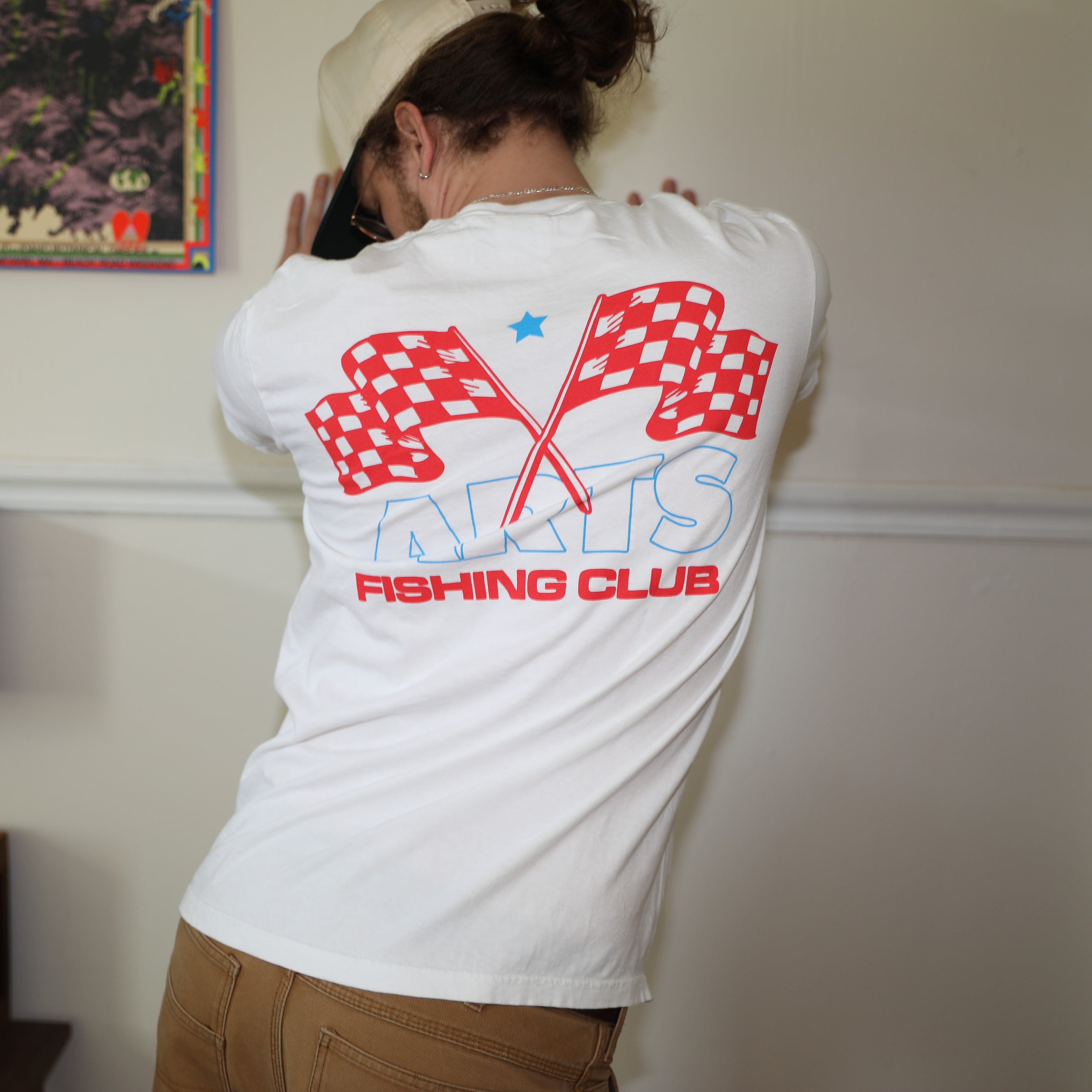 Arts Fishing Club Racing Tee - White