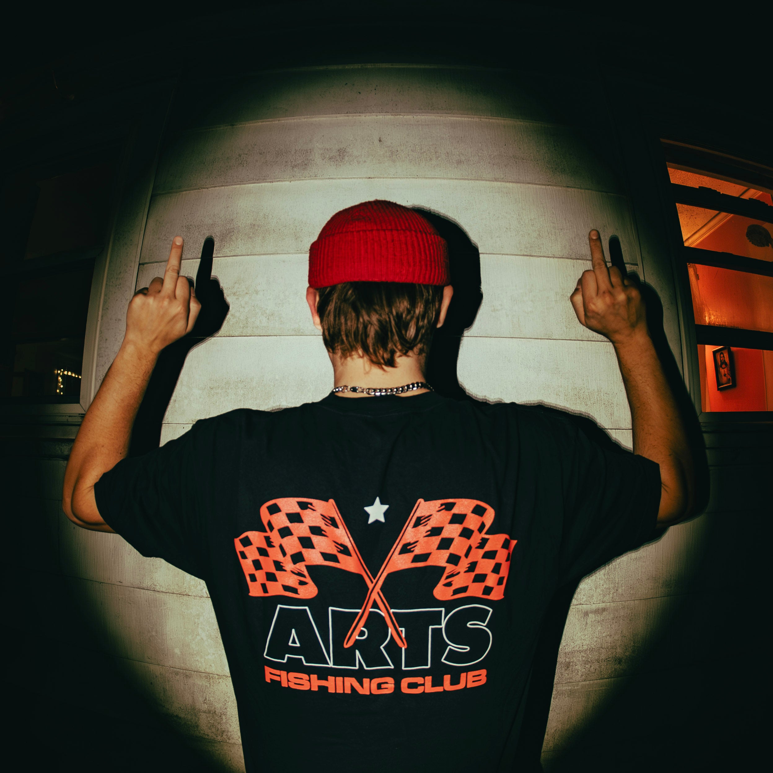 Arts Fishing Club Racing Tee - Black